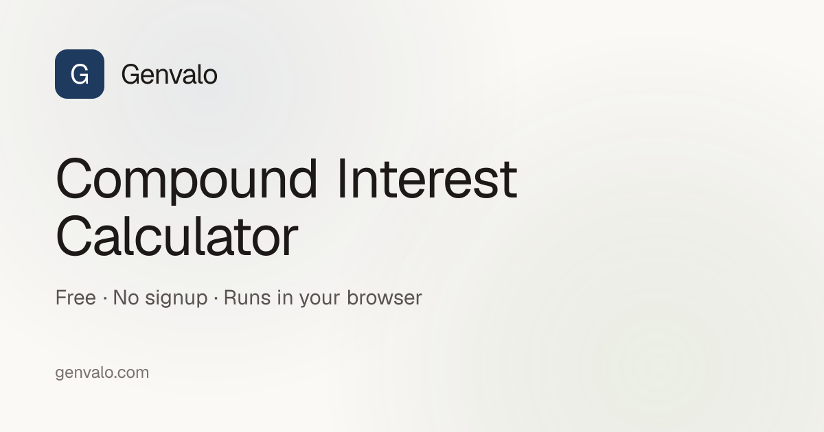 Compound Interest Calculator — Investment Growth with Contributions ...